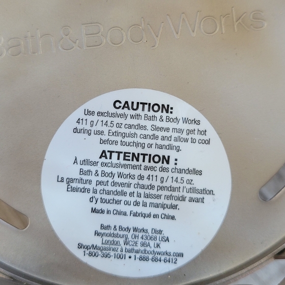 Bath & Body Works Dogwood Pedestal Candle Holder Floral Glitter - Picture 4 of 4